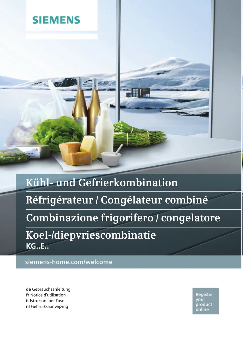 Imagen de la primera página del manual del dispositivo KG36EAL42