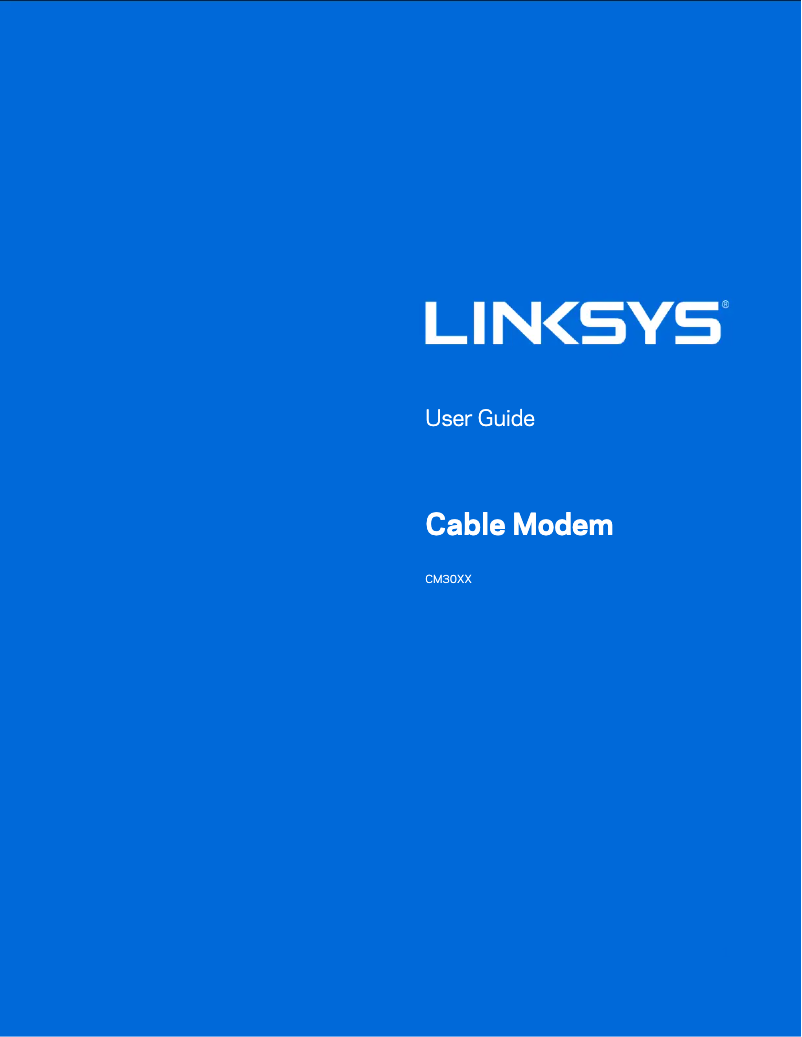 Página nº 1 - Manual de usuario Linksys CM3024