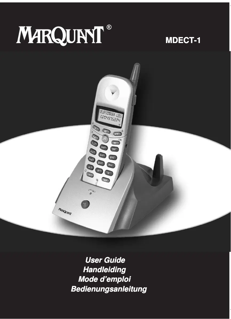 Página 1 del manual Manual de usuario Marquant MDECT-1