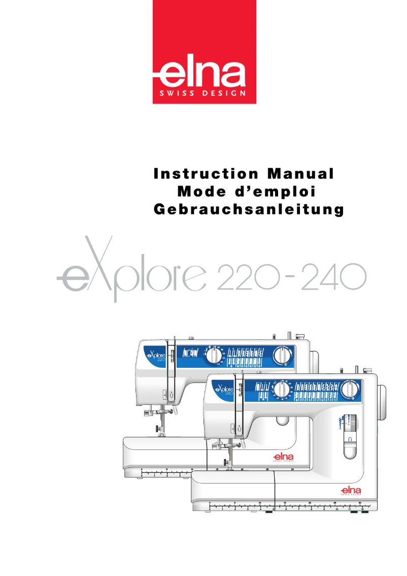 Página 1 del manual Manual de usuario Elna eXplore 220