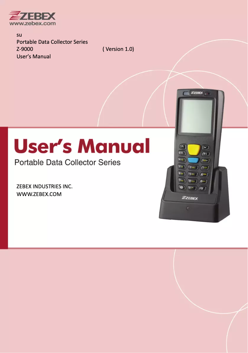 Imagen de la primera página del manual del dispositivo Z-9000