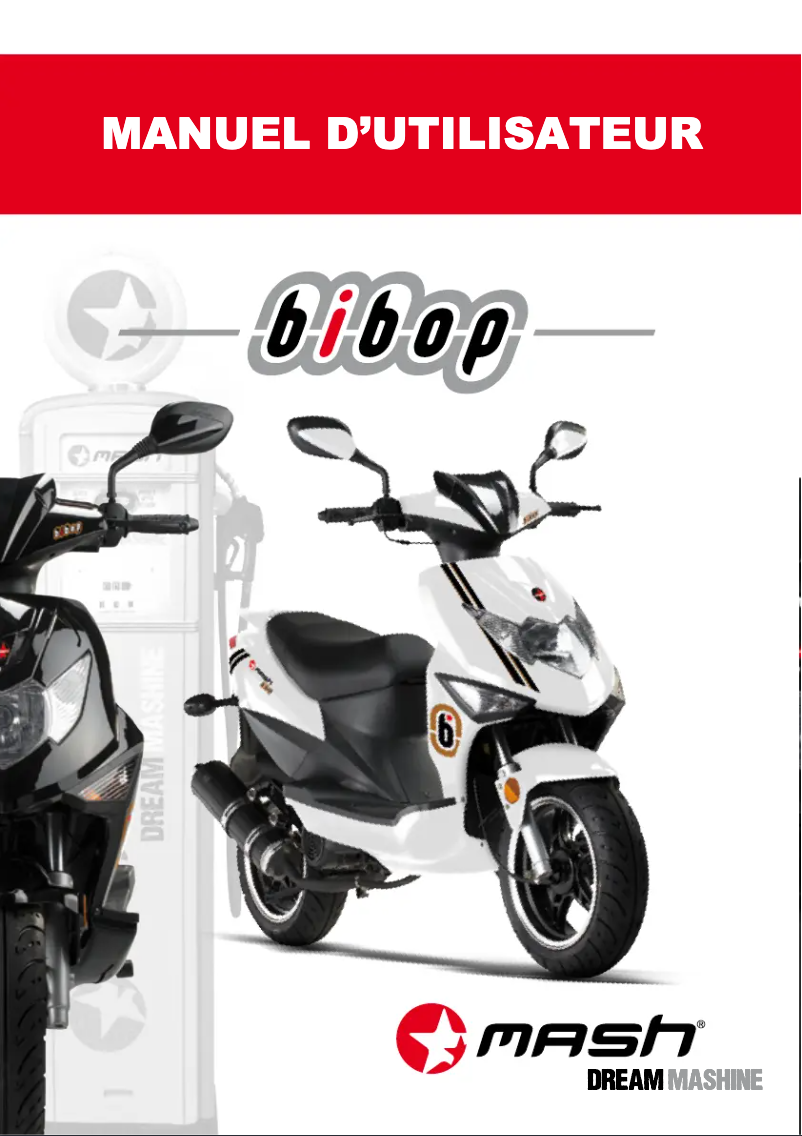 Página 1 del manual Manual de usuario Mash Bibop 50cc (2016)
