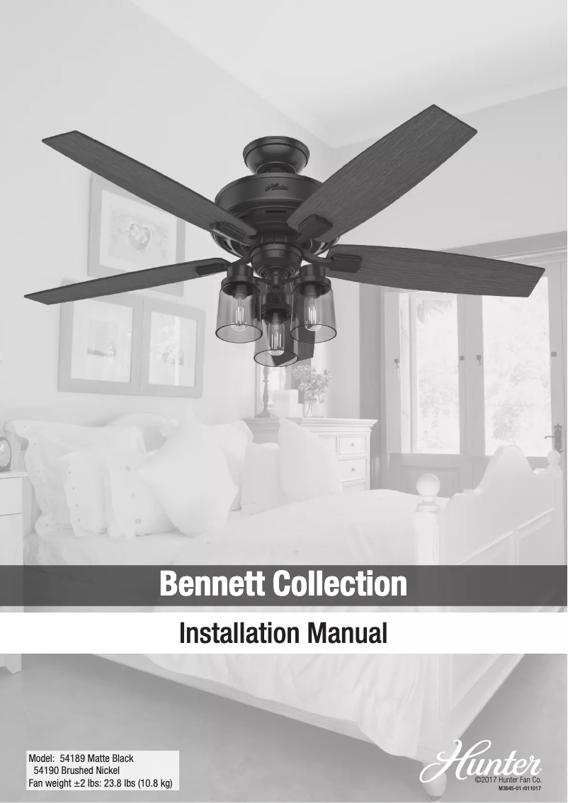 Imagen de la primera página del manual del dispositivo Bennett 54190