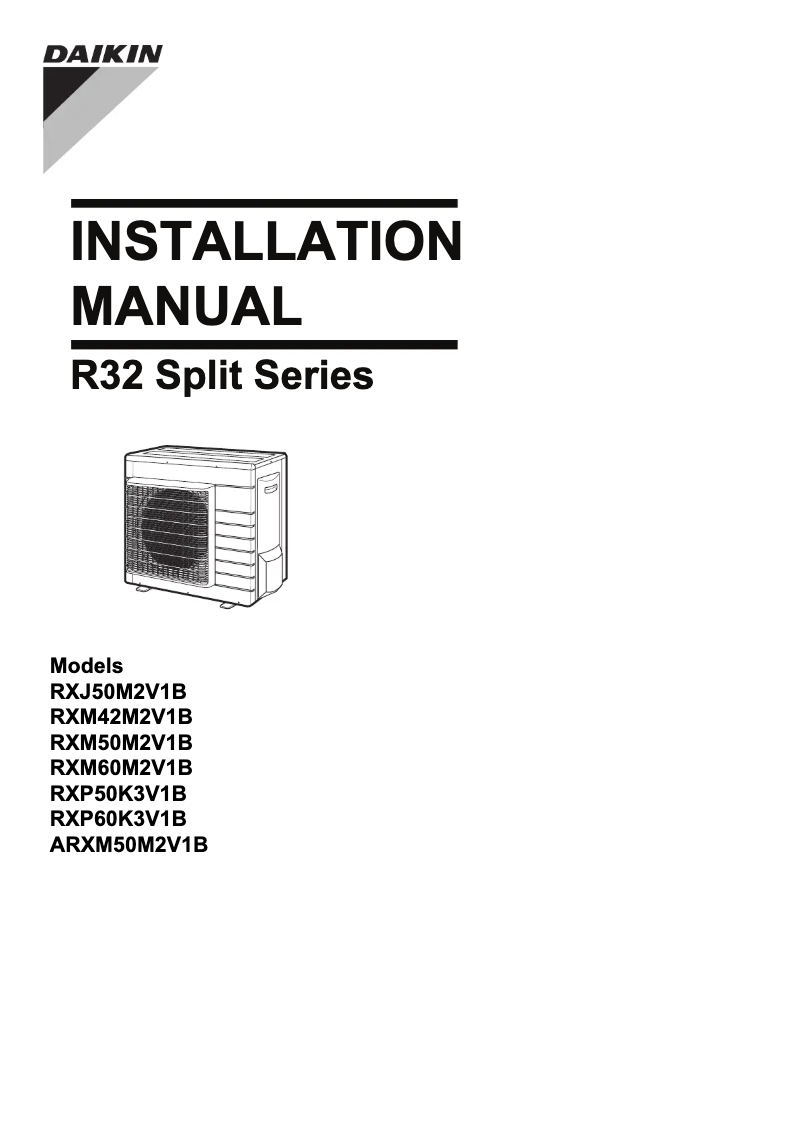 Página nº 1 - Manual de usuario Daikin ARXM25M2V1B