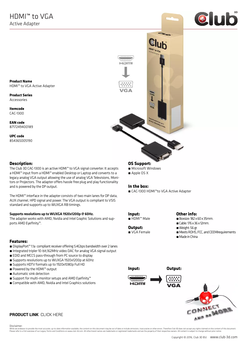 Imagen de la primera página del manual del dispositivo CAC-1300