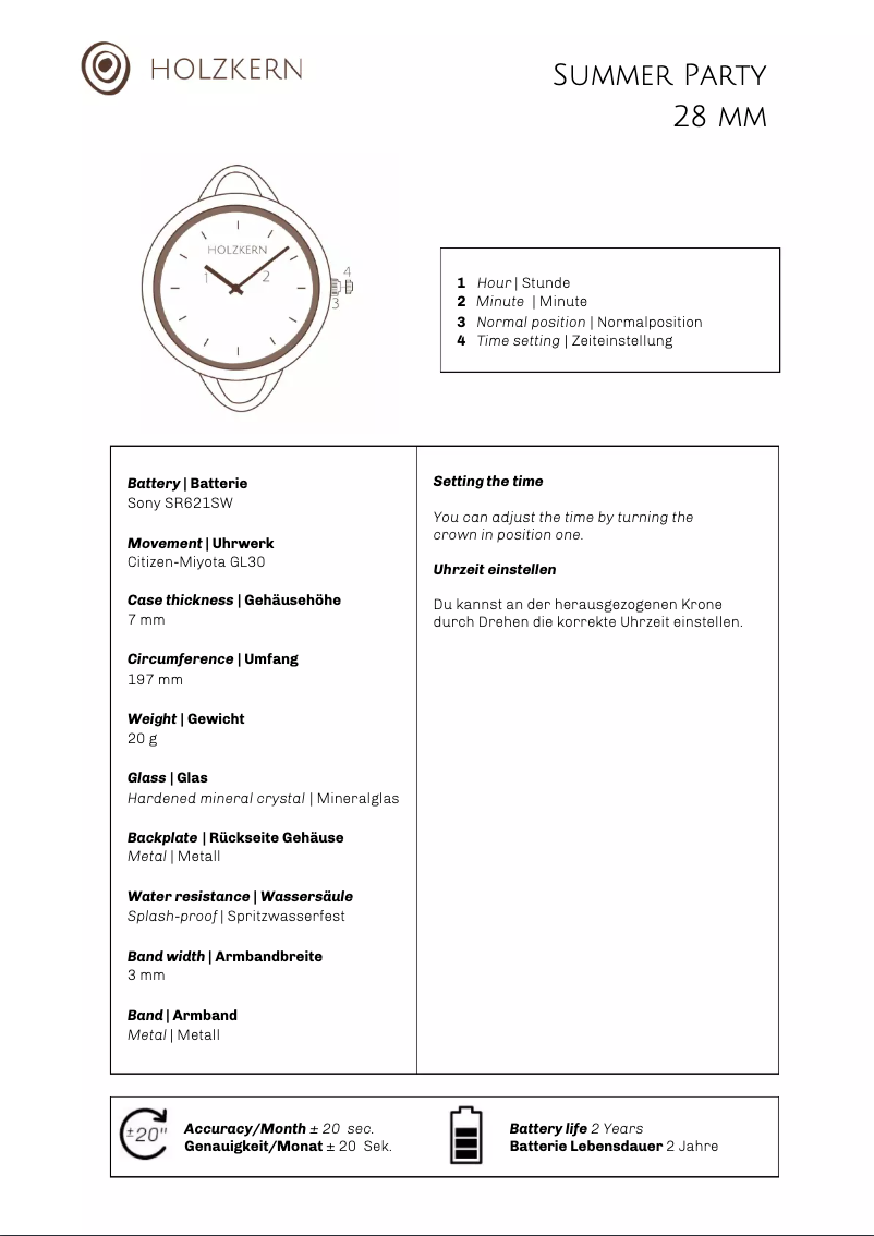 Página 1 del manual Manual de usuario Holzkern Lights