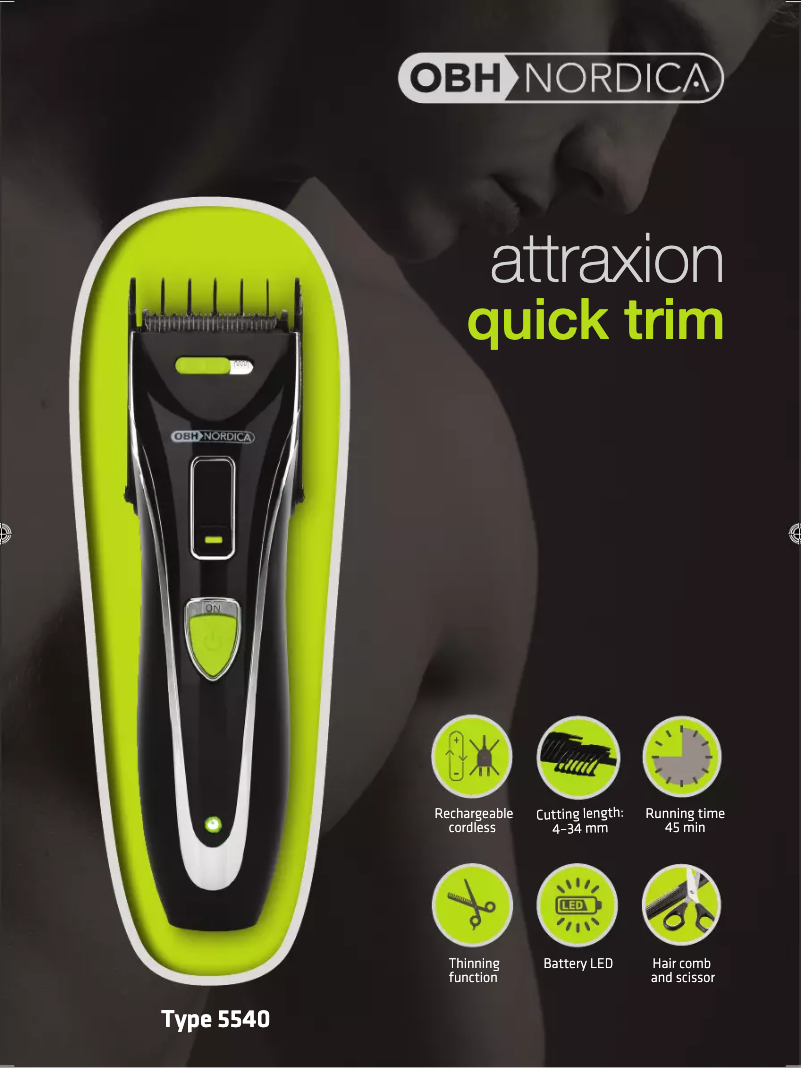 Imagen de la primera página del manual del dispositivo Attraxion Quick 5540