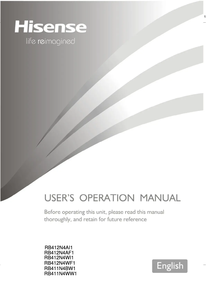 Imagen de la primera página del manual del dispositivo RB412N4AI1