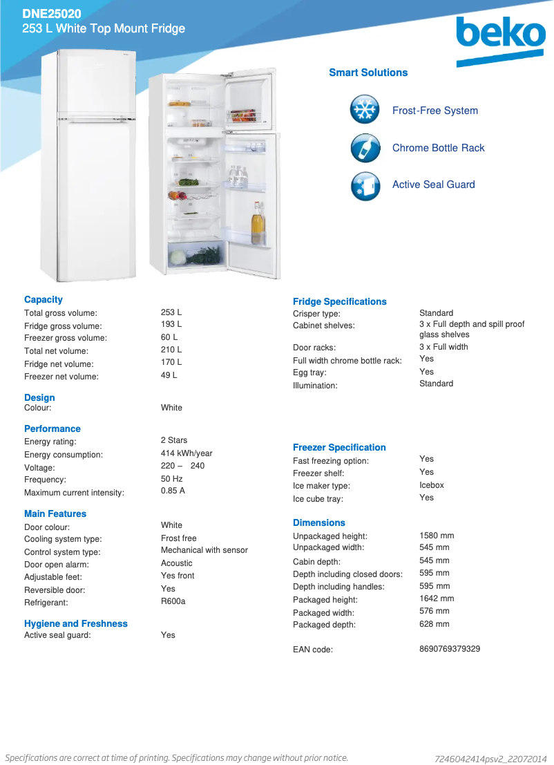 Imagen de la primera página del manual del dispositivo DNE25020