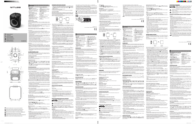 Página 1 del manual Manual de usuario Muse M-1803 DJ