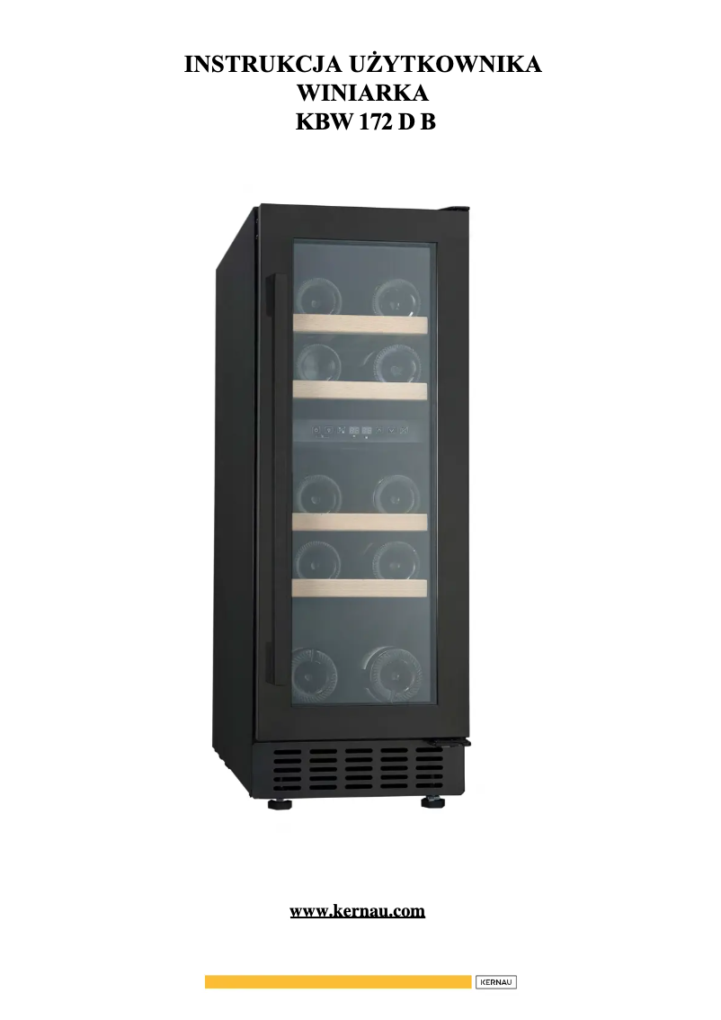 Página 1 del manual Manual de usuario Kernau KBW 172 D B