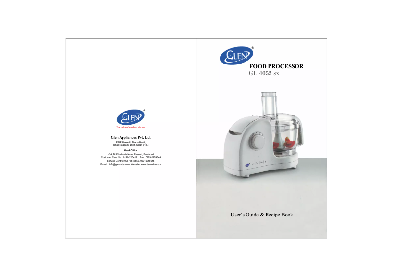 Imagen de la primera página del manual del dispositivo GL 4052 SX