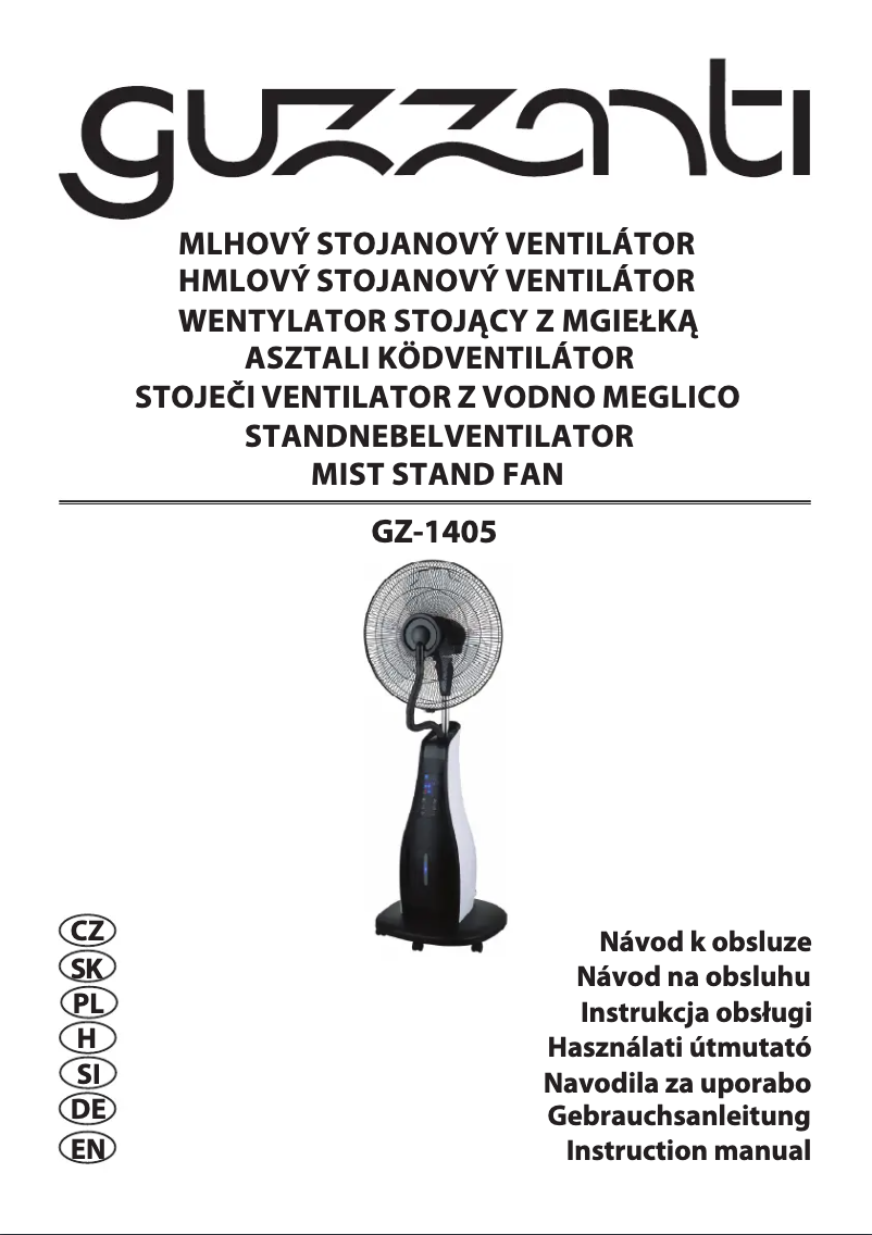 Página 1 del manual Manual de usuario Guzzanti GZ 1405