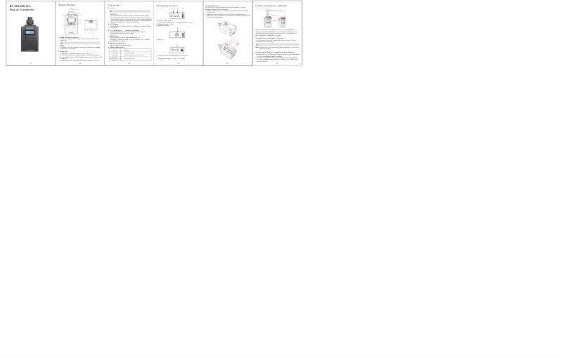 Imagen de la primera página del manual del dispositivo BY-WXLR8 Pro