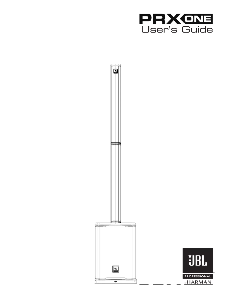 Página 1 del manual Manual de usuario JBL PRX ONE