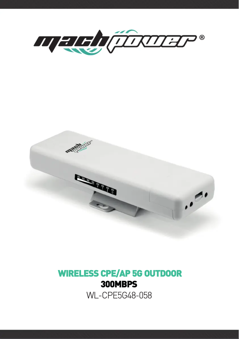 Imagen de la primera página del manual del dispositivo WL-CPE5G48-058