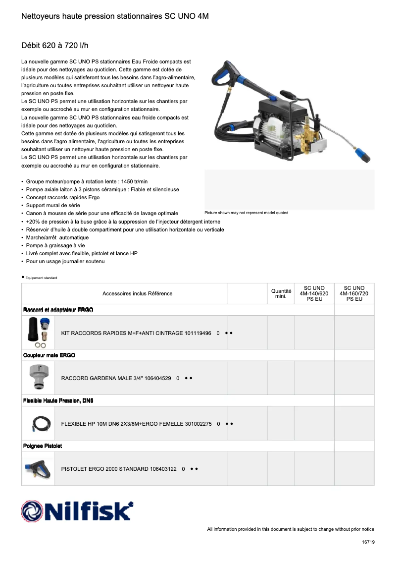 Página nº 1 - Ficha técnica Nilfisk SC UNO 4M