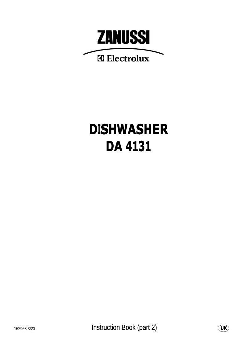Página 1 del manual Manual de usuario Zanussi-Electrolux DA4131