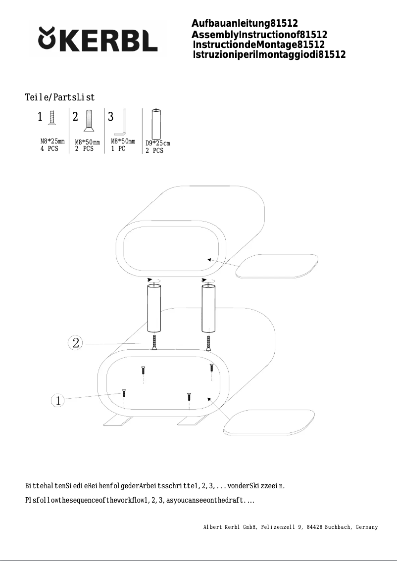 Página 1 del manual Manual de usuario Kerbl Rubin 81512