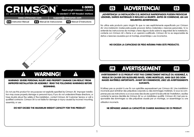 Imagen de la primera página del manual del dispositivo E06W