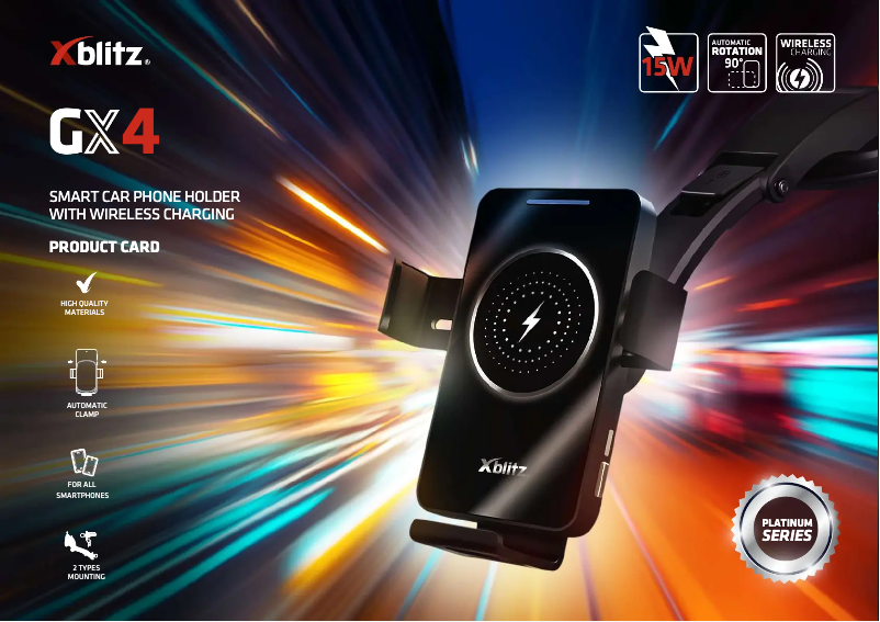 Página 1 del manual Ficha técnica Xblitz GX4