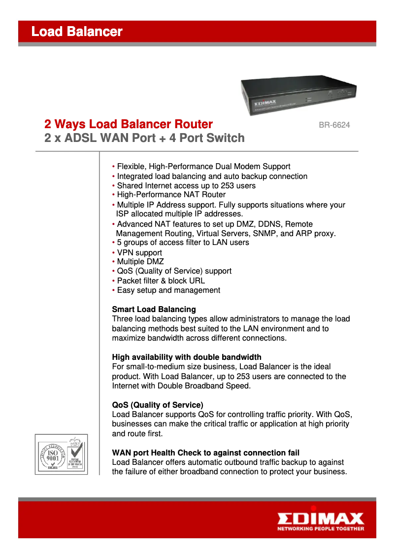 Página nº 1 - Ficha técnica Edimax BR-6624