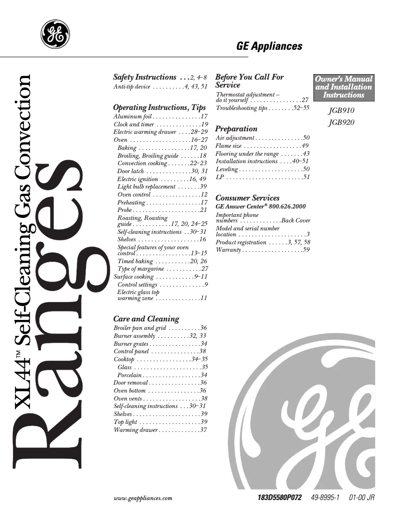 Página 1 del manual Manual de uso y mantenimiento Hotpoint RGA524PWAD