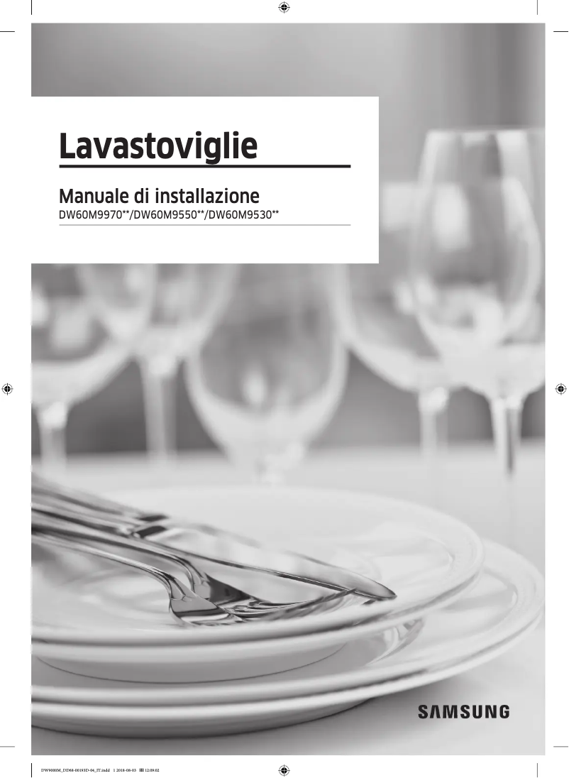 Página 1 del manual Guía de instalación Samsung DW60M9550