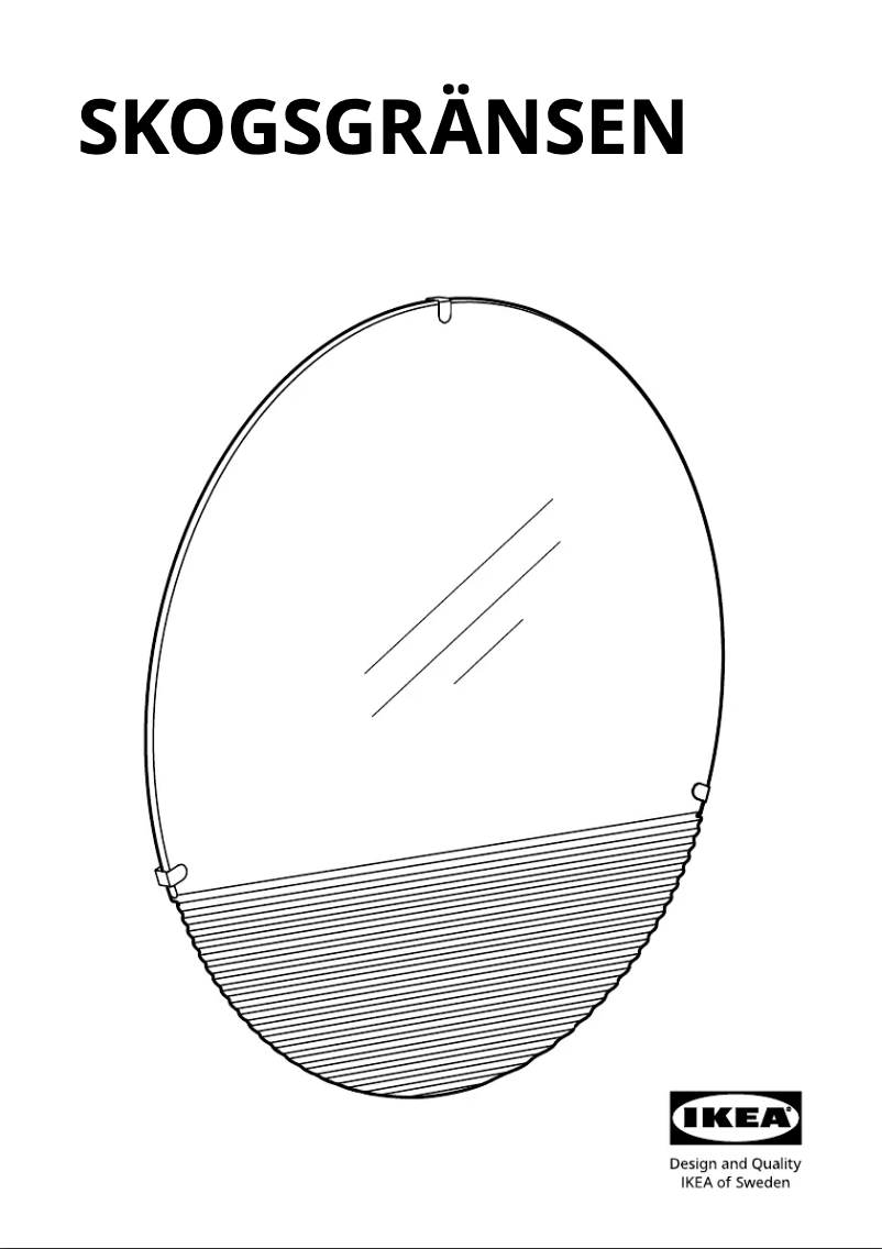 Imagen de la primera página del manual del dispositivo SKOGSGRÄNSEN 205.419.12