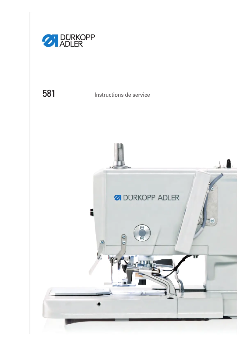 Página 1 del manual Manual de usuario Dürkopp Adler 581