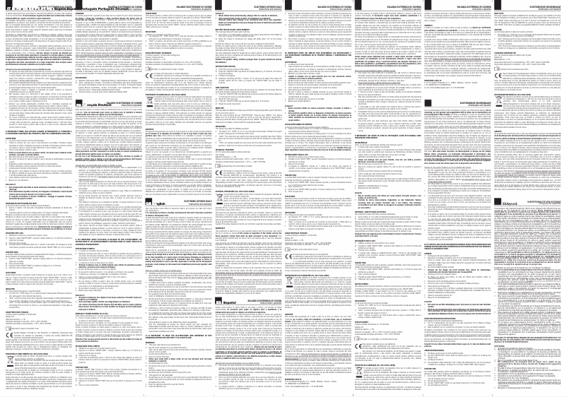 Imagen de la primera página del manual del dispositivo LC124