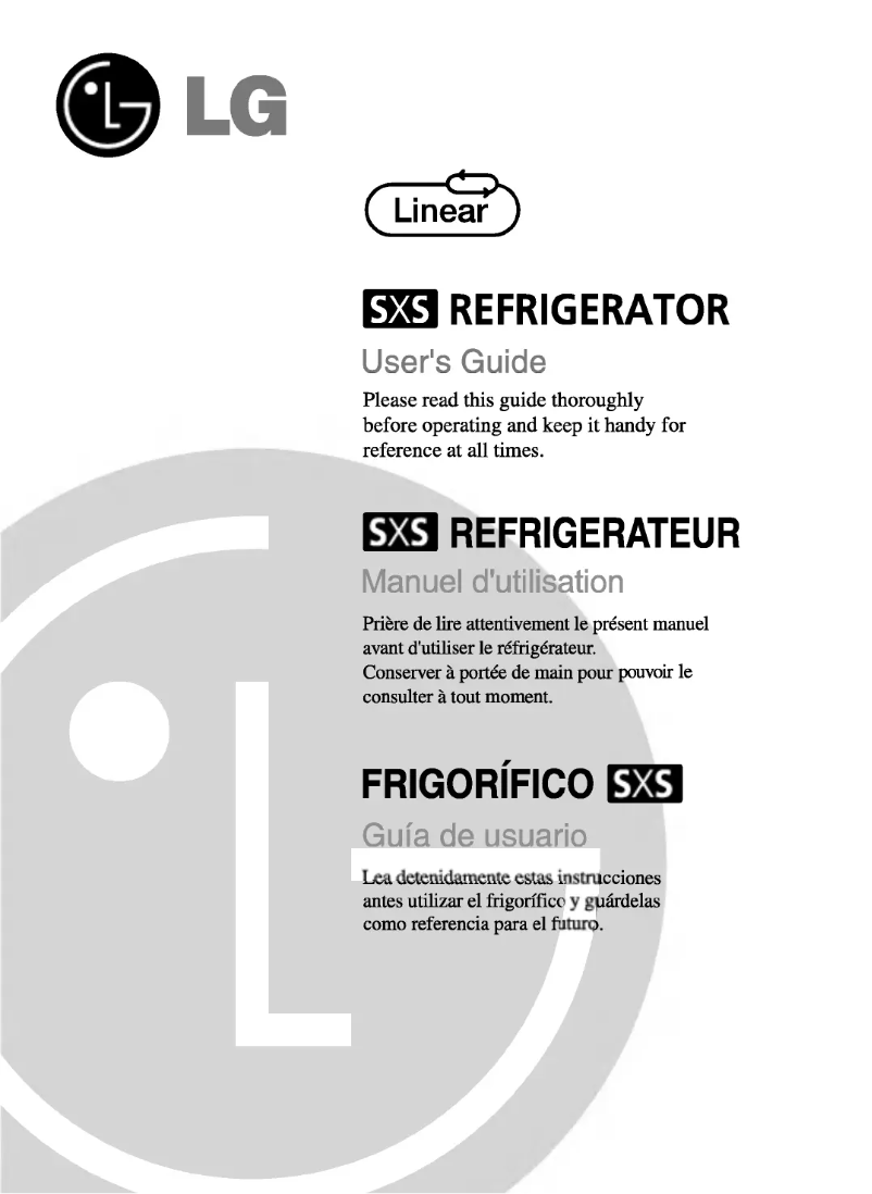 Página nº 1 - Manual de usuario LG GR-L217BTGV