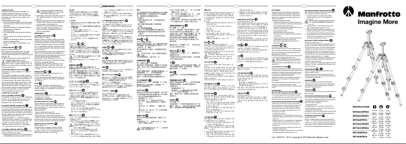 Página 1 del manual Manual de usuario Manfrotto MK190XPRO4-BHQ2