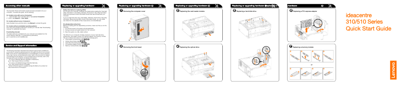 Imagen de la primera página del manual del dispositivo IdeaCentre 510