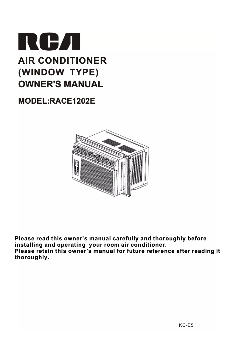 Imagen de la primera página del manual del dispositivo RACE1202E
