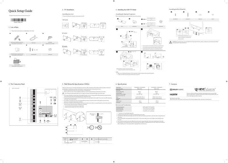 Página 1 del manual Manual de usuario Samsung HG43AT690UK
