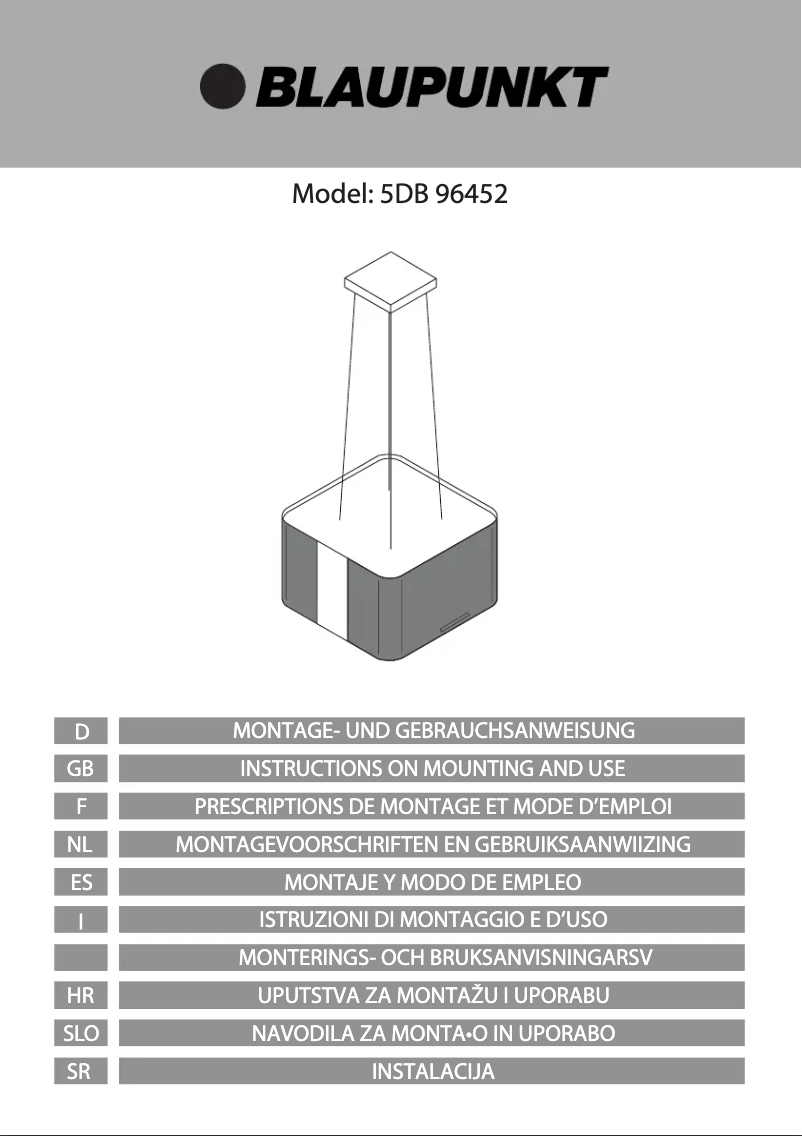 Imagen de la primera página del manual del dispositivo 5DB96452
