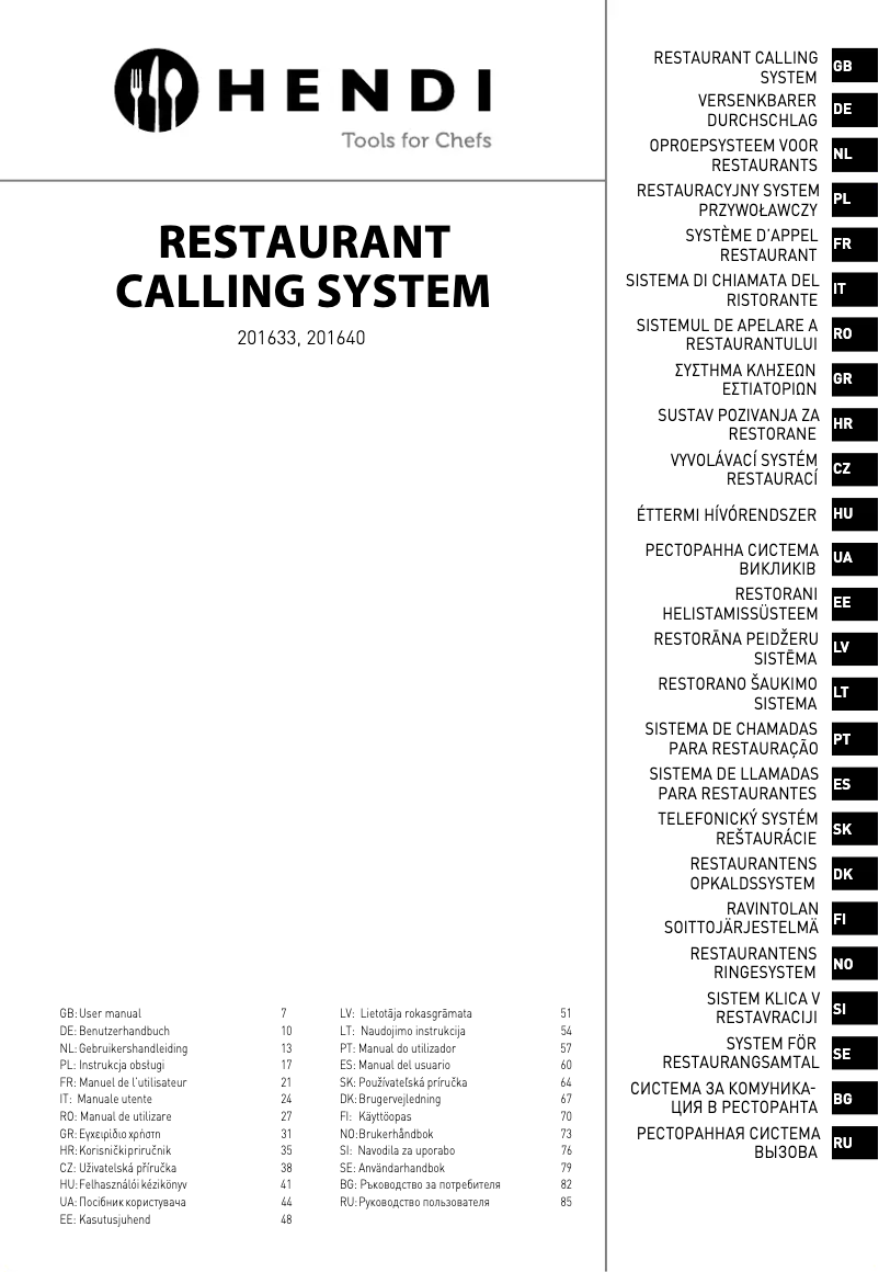 Imagen de la primera página del manual del dispositivo 201633
