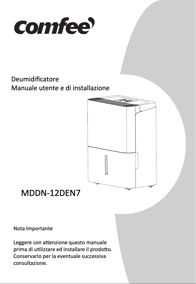 Imagen de la primera página del manual del dispositivo MDDN-12DEN7