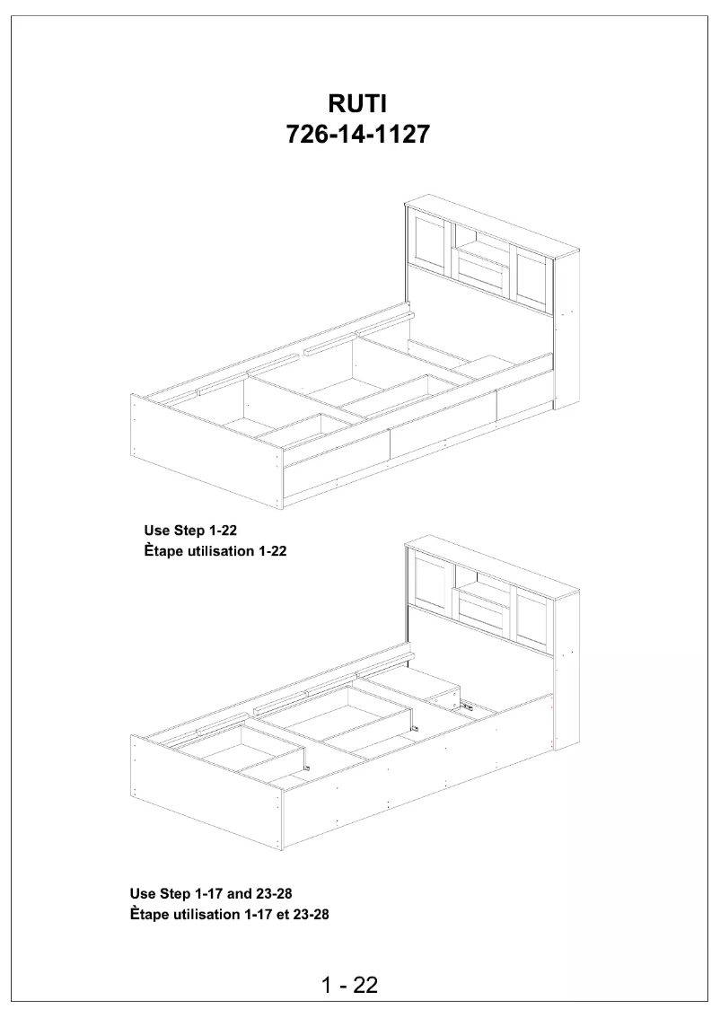 Imagen de la primera página del manual del dispositivo Ruti (Twin)