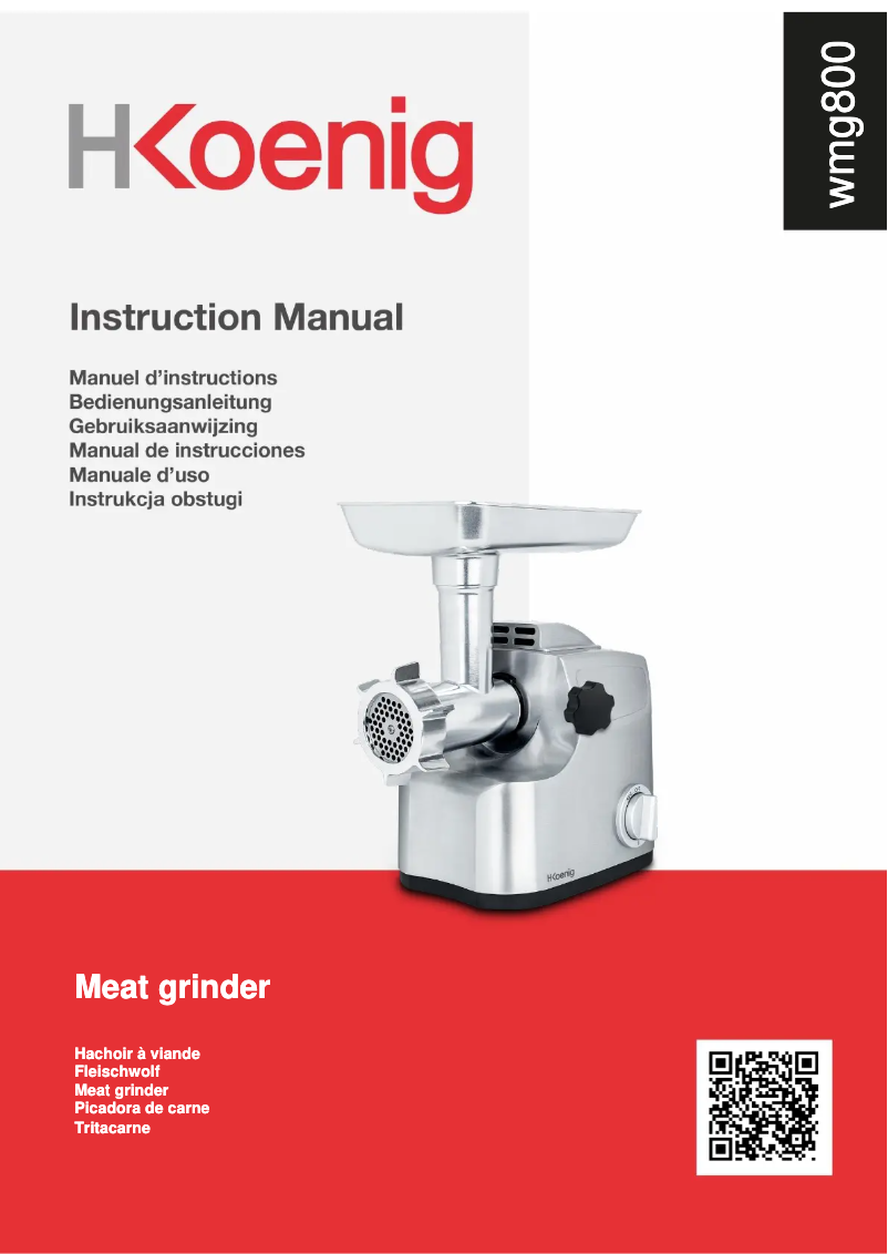 Imagen de la primera página del manual del dispositivo WMG800