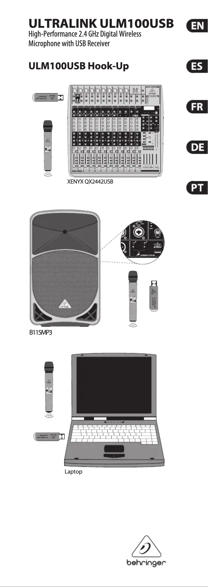 Imagen de la primera página del manual del dispositivo Ultralink ULM100USB