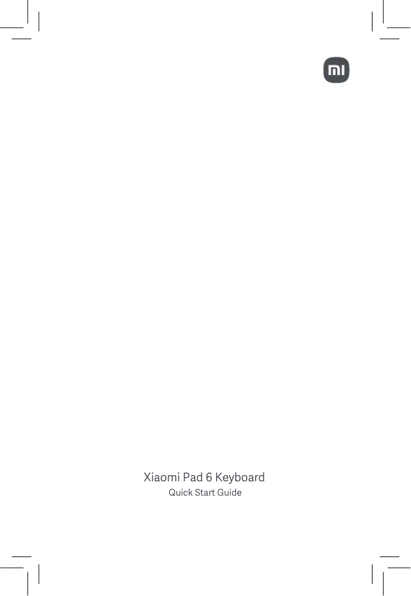 Imagen de la primera página del manual del dispositivo Pad 6 Keyboard