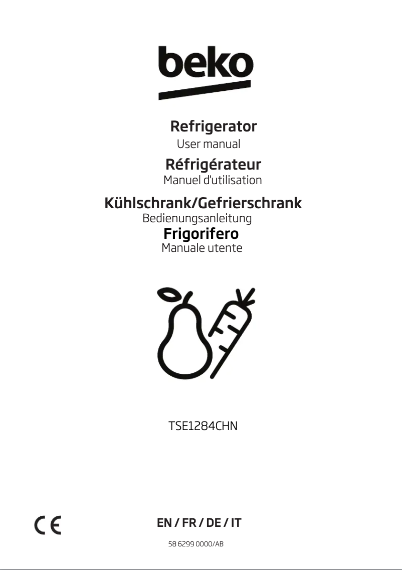 Página 1 del manual Manual de usuario Beko TSE1284CHN