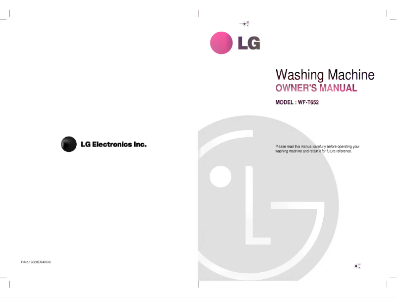 Página 1 del manual Manual de usuario LG WF-T8017TP