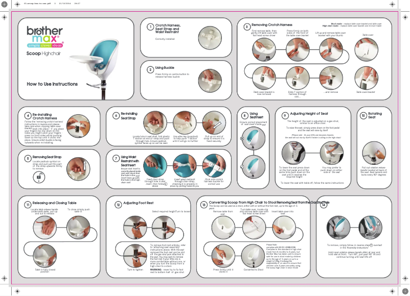Imagen de la primera página del manual del dispositivo Scoop