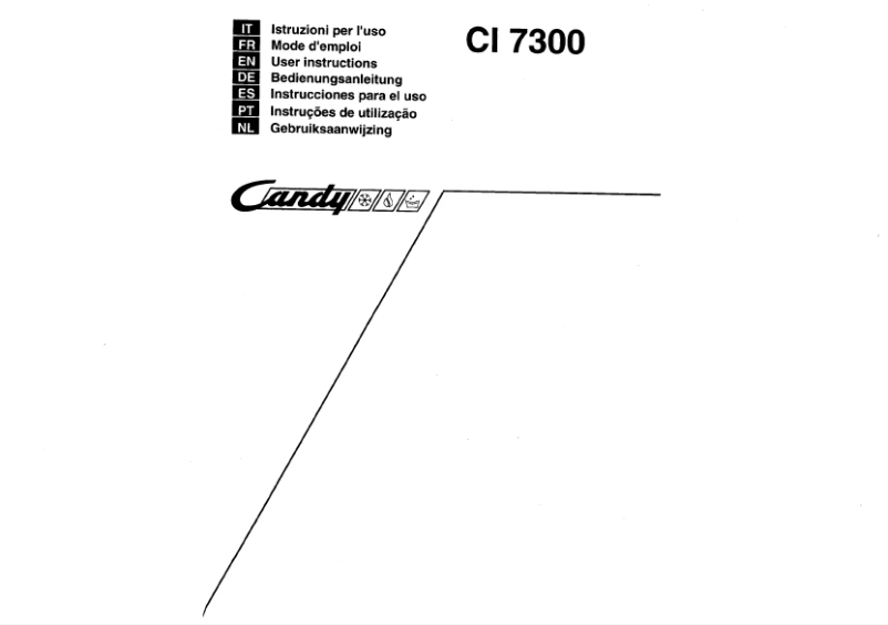Página 1 del manual Manual de usuario Candy CI 6300