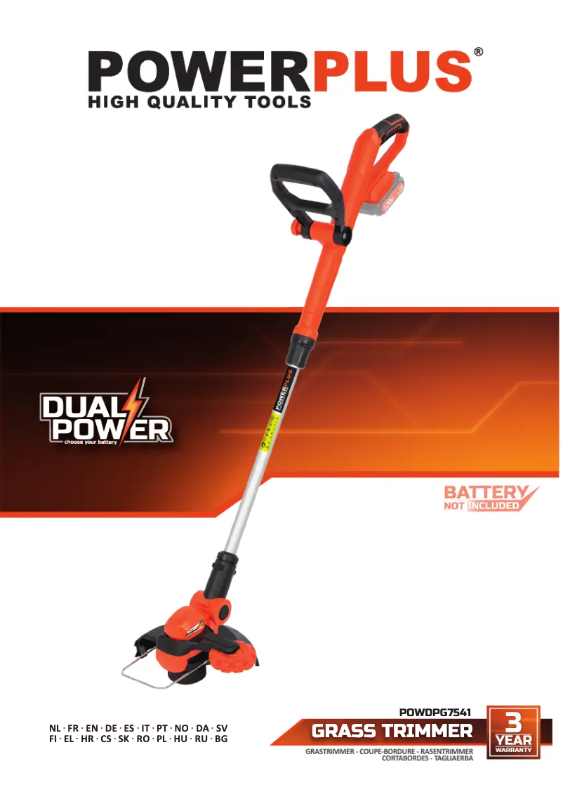 Imagen de la primera página del manual del dispositivo POWDPG7541