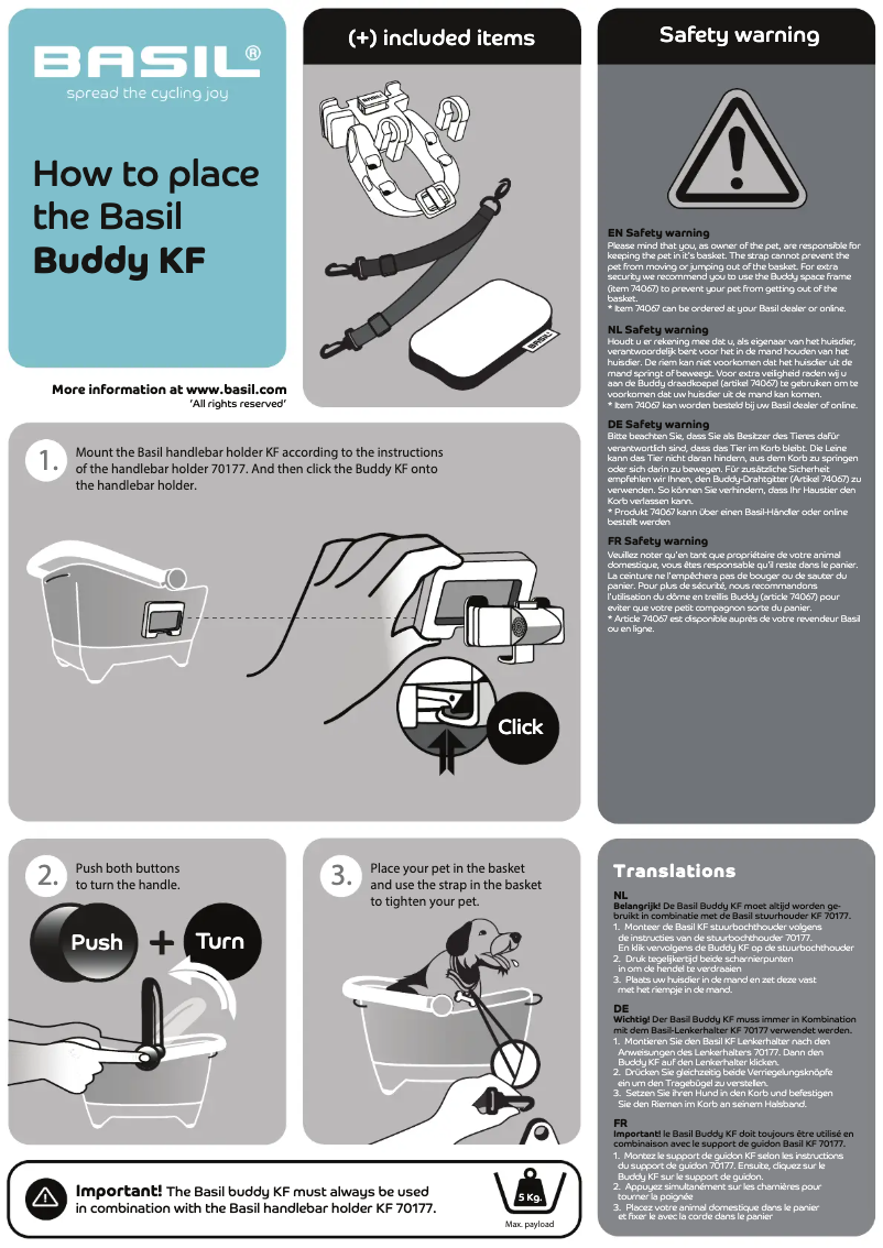 Página 1 del manual Manual de usuario Basil Buddy KF