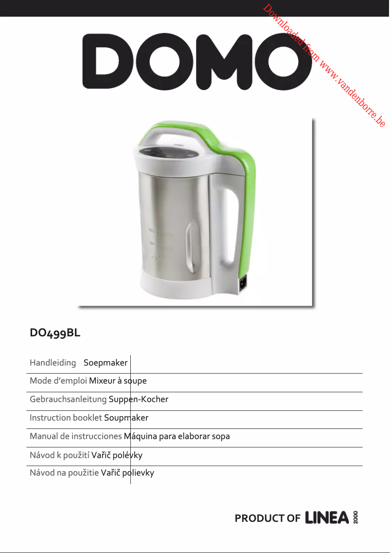 Imagen de la primera página del manual del dispositivo DO449BL